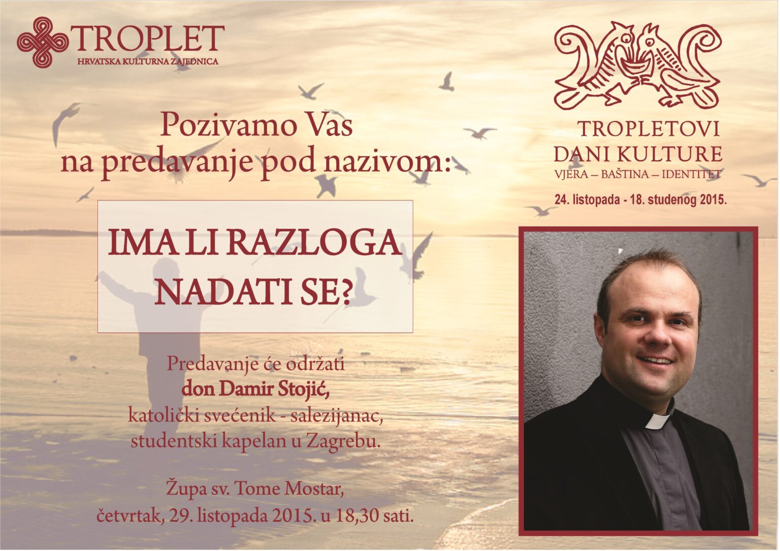 Predavanje don Damira Stojića u župi sv. Tome apostola u Mostaru