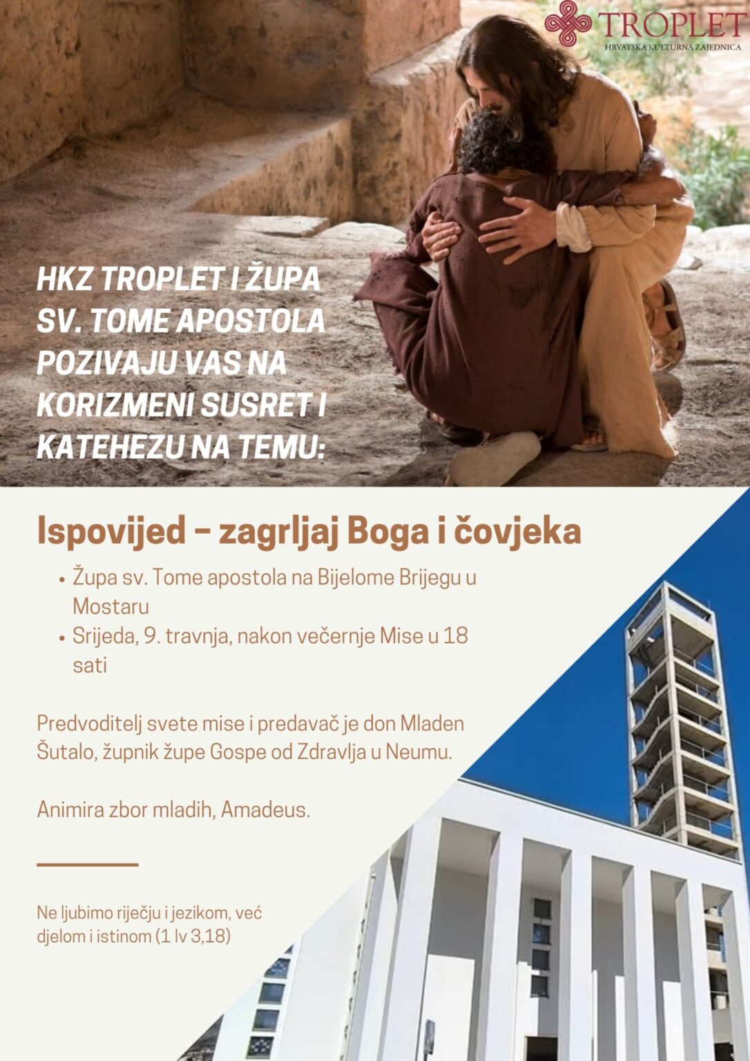 Korizmeni susret i kateheza „Ispovijed – zagrljaj Boga i čovjeka“